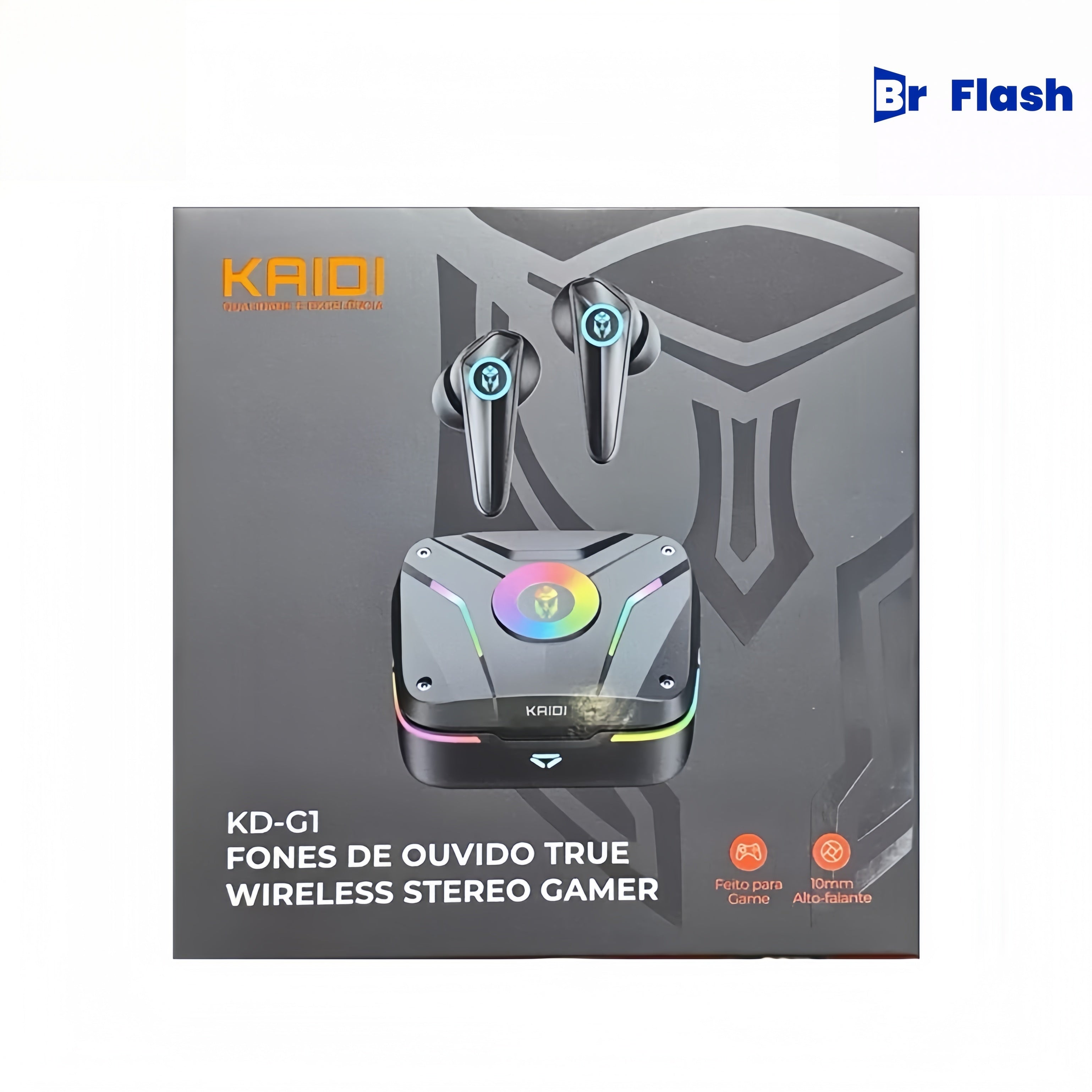 Fone de Ouvido Sem fio Bluetooth TWS Gamer Kaidi KD-G1