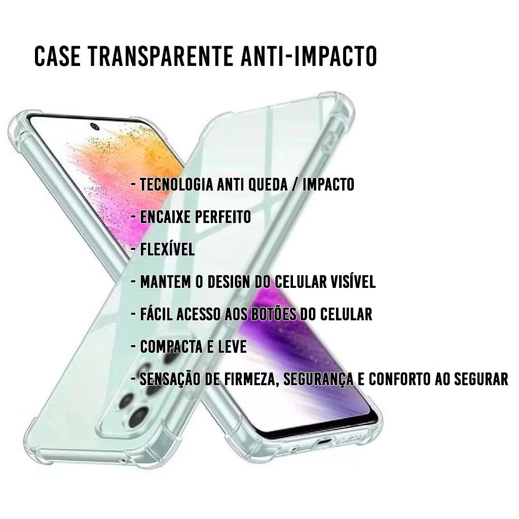 Capa Transparente de TPU Macio para Samsung Galaxy Série-A