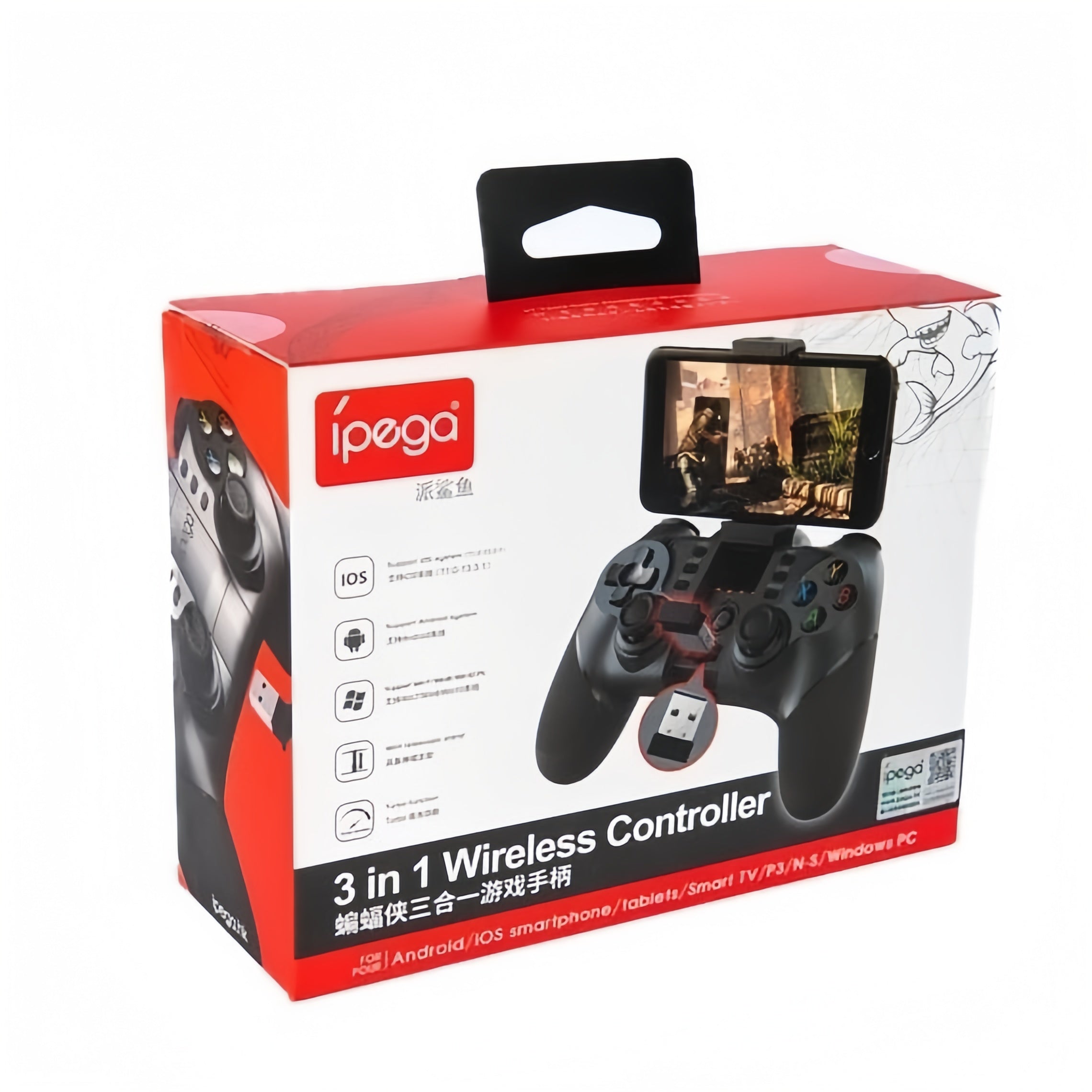Controle Joystick Ipega Bluetooth Celular android Android Pc